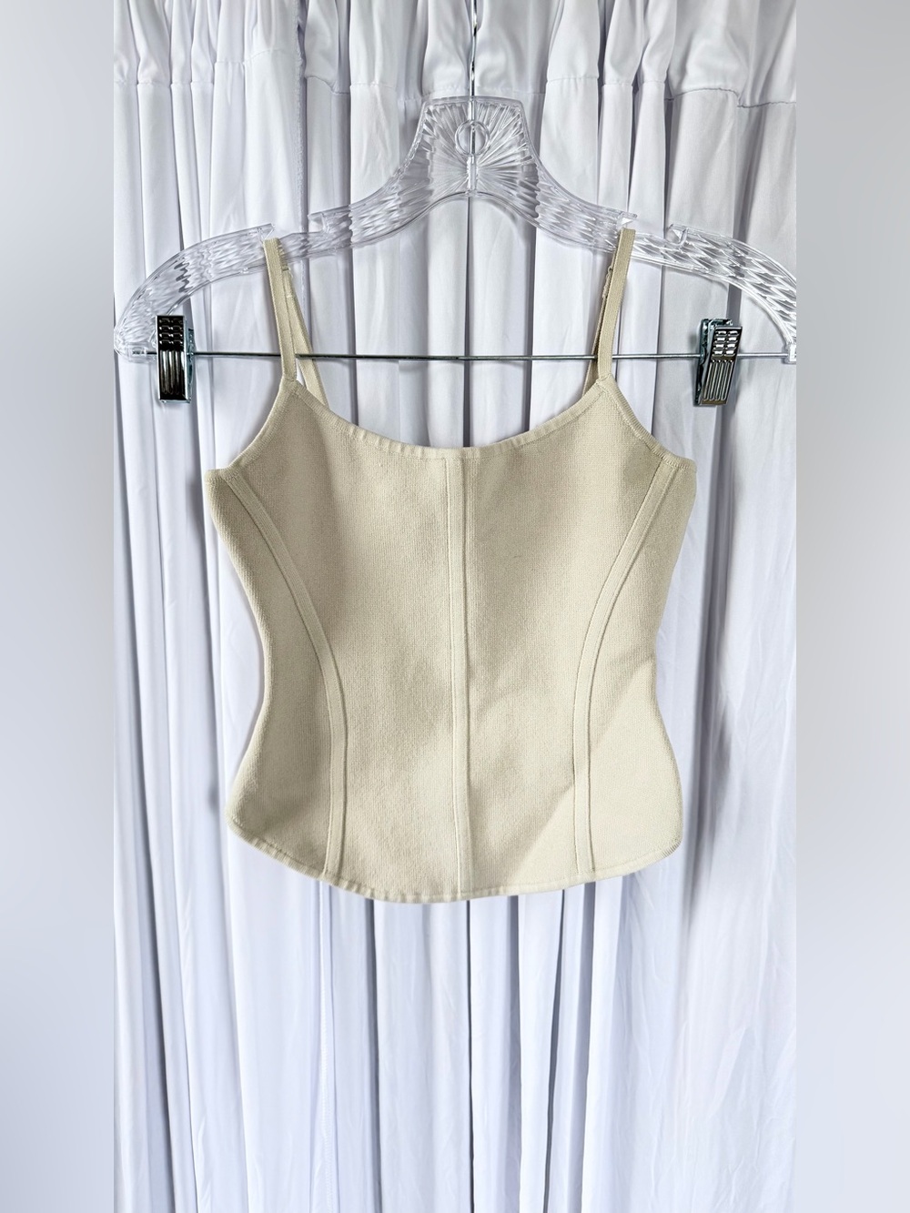 Babaton Cream Corset Tank Top